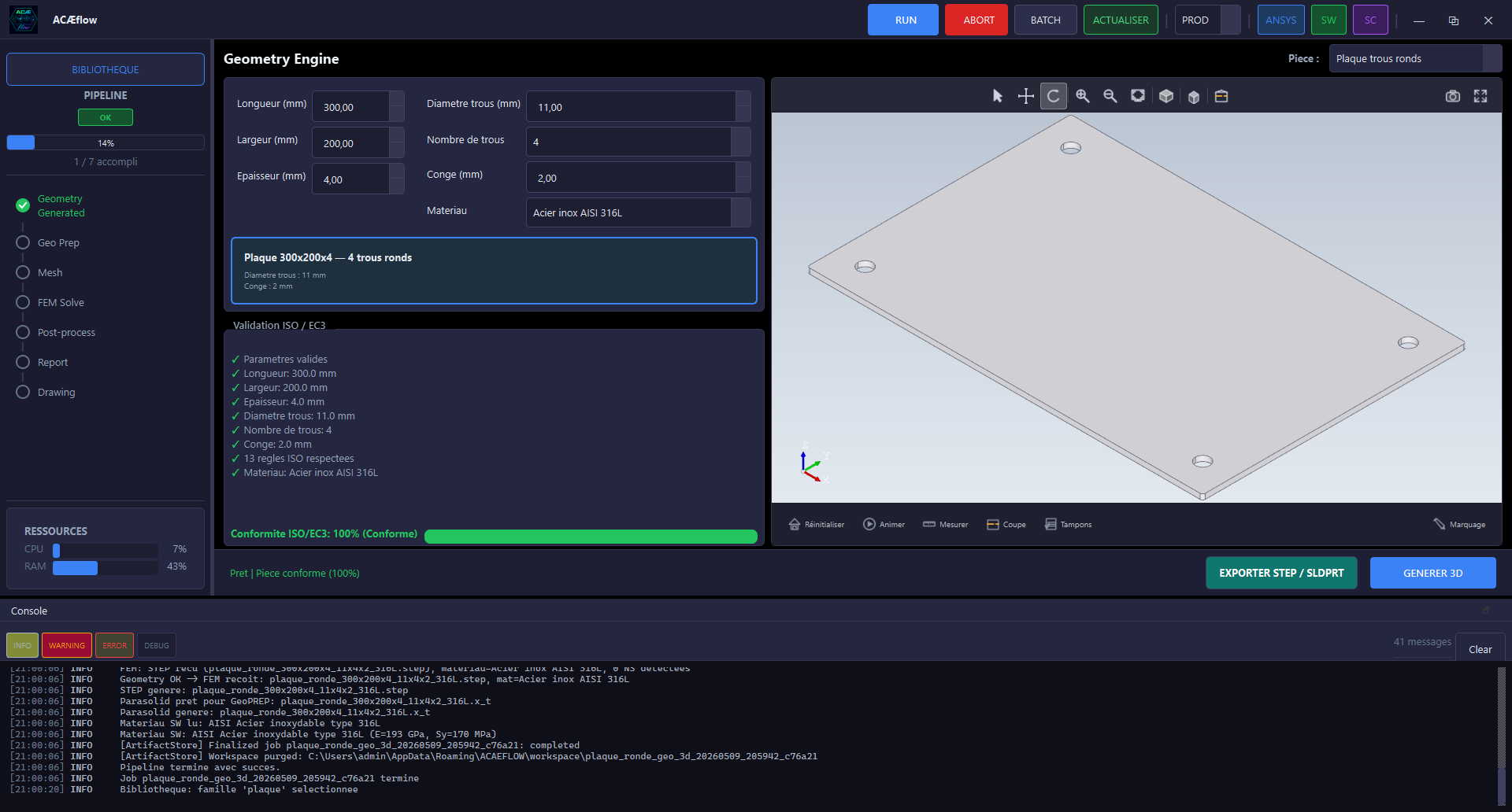 ACÆflow — Geometry Engine